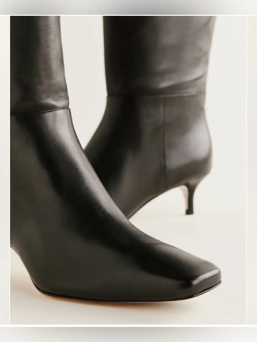 Reformation Black Over-the-Knee Pointed-Knee Boot - US size 7 - NWT